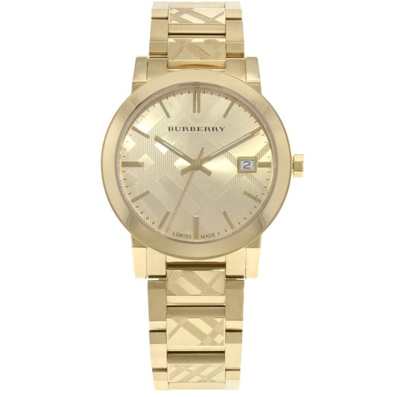 PreLoved Burberry The City Gold Ion Unisex - Picture 1 of 3